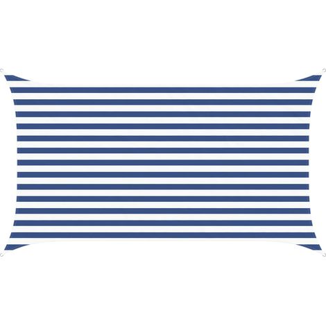 Toldo Vela de Sombra Azul y 3,5 x 2 m 100% Poliéster Oxford vidaXL