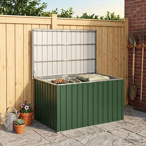 Boîte de rangement de jardin-Coffre de rangement-Stockage Rangement Vert 149x99x93 cm 541651 (1/5)
