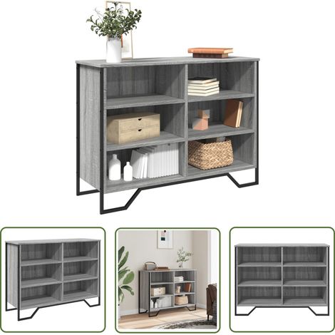 vidaXL Sideboard Grau Sonoma 101x35,5x74,5 cm Holzwerkstoff (1/5)
