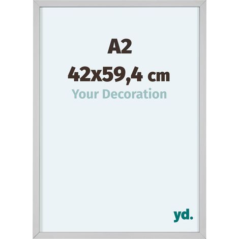 yd. - Cadre photo A2 42x59.4 - Blanc - Aluminium - Virginia (1/5)