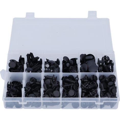 240 pièces agrafes fixation rapide voiture 12 tailles universelles carrosserie aile garniture capot tableau de bord (1/5)
