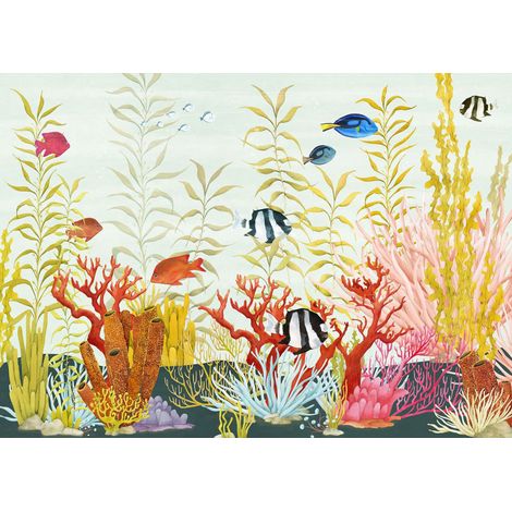 papier peint panoramique le monde sous-marin multicolore - Komar (1/3)