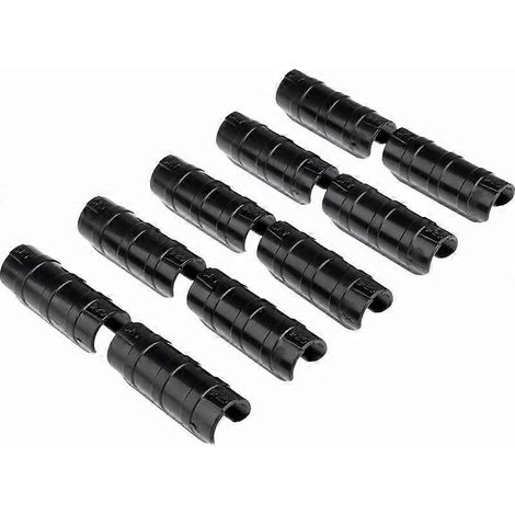 Colliers de serrage pour tuyaux, colliers de serrage pour la fixation d'abris de jardin, de serres, de bâches, de plantes, lot de 10, 25 mm (1/5)