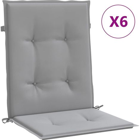 Maison Exclusive - Gartenstuhlauflagen für Niedriglehner 6 Stk. G