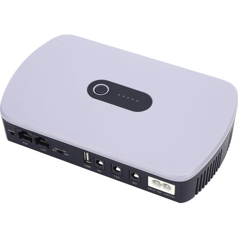 Batterie de secours UPS 10400mAh grande capacité alimentation sans interruption DC pour routeur modem caméra prise UE 100-240V (1/5)