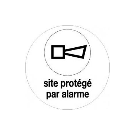 Panneau Site protégé par alarme - Rigide Ø180mm - 4041445