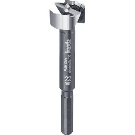 Kwb 706322 Taladro de centrado 22 mm acero metálico
