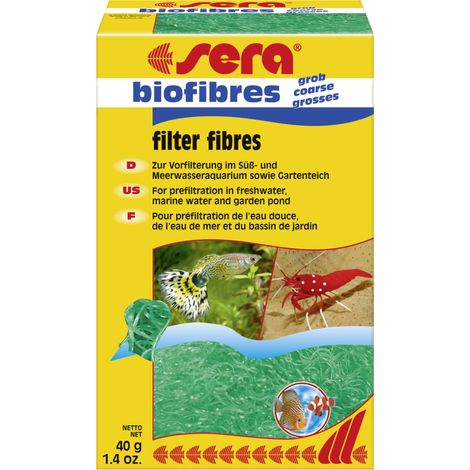 Sera Aquariumzubehör Filtermedium biofibres grob 40 g Aquariumfilter