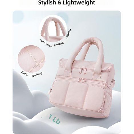 Sac à lunch isotherme pour femme, matelassé double couche étanche et résistant. (1/5)