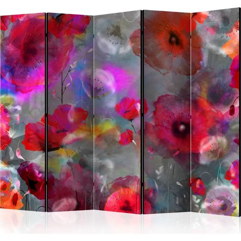 Paravento - Painted Poppies II [Room Dividers] - 225x172 (1/4)