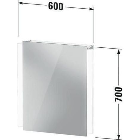 Duravit Ketho.2 Spiegelschrank, Version Better, LED-Beleuchtung, (1/4)