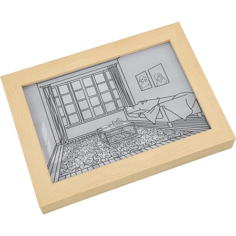 Cadre Lumineux LED USB 3 Modes d'Éclairage Luminosité Réglable Décoration Murale Chevet Tableau Photo (1/5)