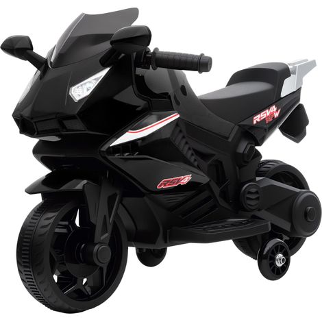 Moto elettrica bambini forma realista 75 x 36 x 49 cm stabilità e fari luminosi moderno tendenza giardino in PP nero 210000659