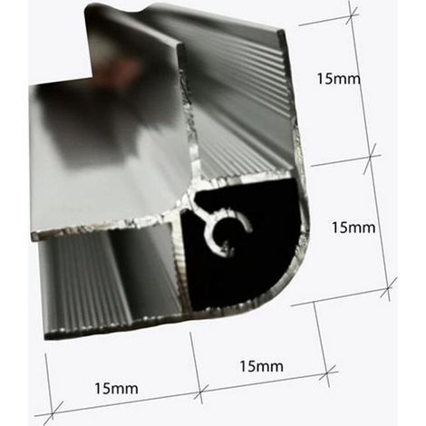 Glaswerk Westfalen- 200x30x30cm Aluminium U-Profil