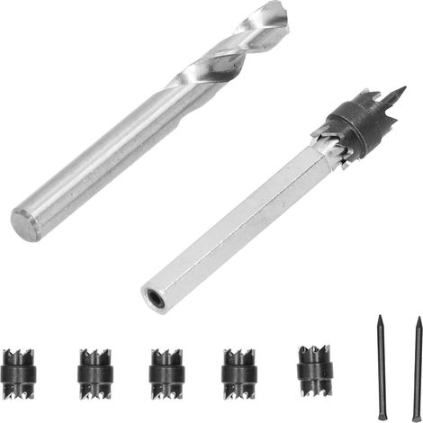 9-teiliges Punktschweißwerkzeug-Set mit 3/8-Zoll-Bohrer, doppelseitigem Metallentferner und Schneidwerkzeug (1/5)