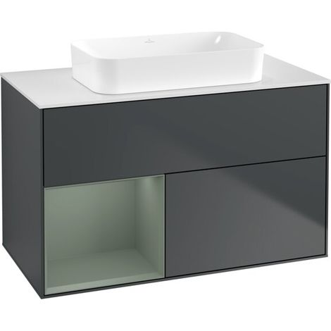 Villeroy & Boch F651GMHG Meuble sous-lavabo Finion F65 (1/2)