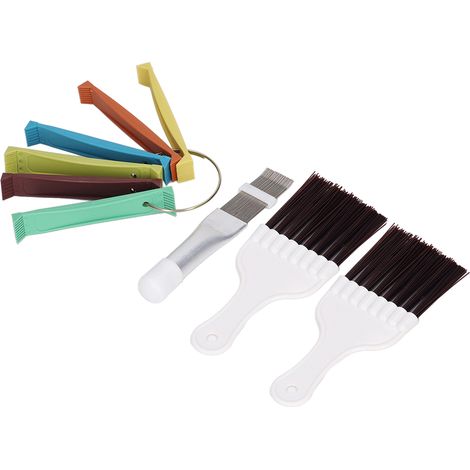 Brosse de nettoyage pour ailettes de climatiseur, peigne métallique pour ailettes de condenseur, redresseur d'ailettes de radiateur