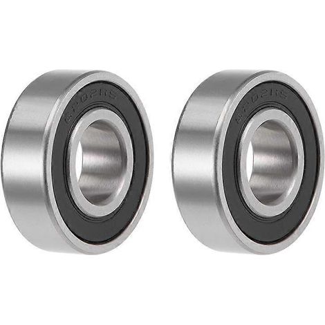 Roulements à billes à gorge profonde 6202-2RS Z2, 15 mm x 35 mm x 11 mm, double blindage, acier au carbone, lot de 2 (1/4)