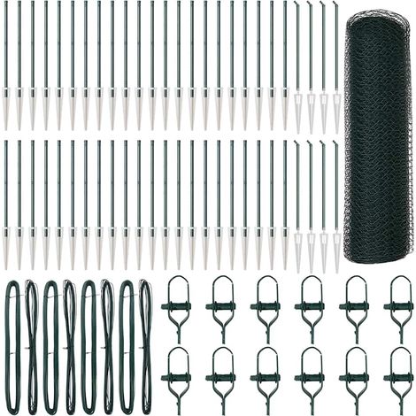 Maison Exclusive - Schweißdrahtzaun mit Spikes 100 x 0,5 m (B x H