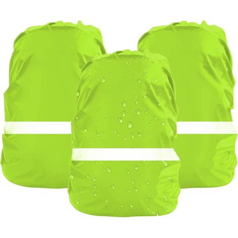 ElevaPulse 3 Stück Rucksack Regenschutz 18-25l wasserdichte Hülle Reflektoren (1/5)