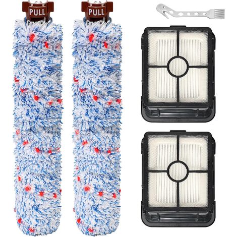 accessoires pour BISSELL CrossWave Pièces de rechange pour aspirateur eau et poussière, brosse rotative + filtres Hepa + brosse (C3/C3 Pro) (1/5)