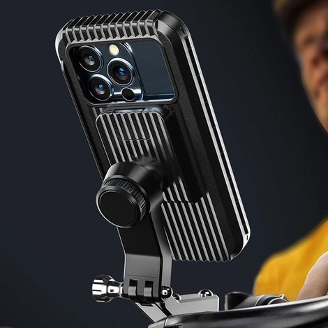 Mobiele telefoonhouder Motorfiets Waterdichte Universele Fiets Scooter Smartphone 360 ° Roterende Telefoonhouder voor 5,5-7,0 Inch Smartphone (1/4)