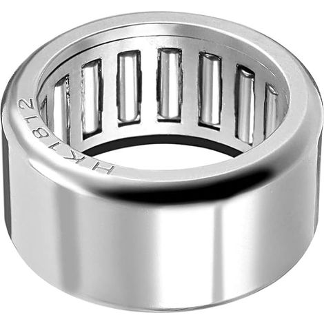 HK1812 Aiguille Rouleau Roulements - [18mm x 24mm x 12mm] Ouvrir Fin pour Boîte Vitesse Utilisation, Chrome Acier glisse À Roulettes (1/4)