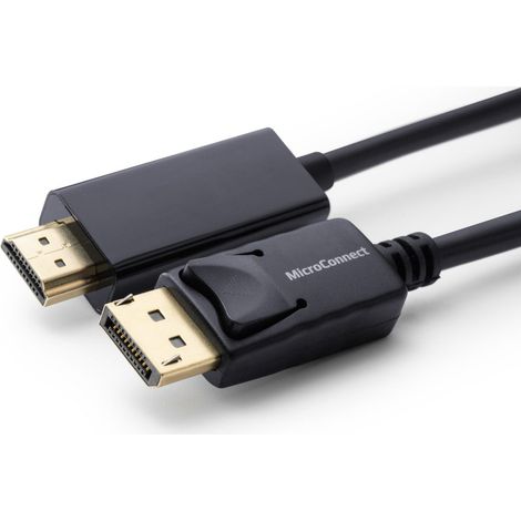 Microconnect MC-DP-HDMI-200 adaptador de cable de vídeo 2 m DisplayPort Negro