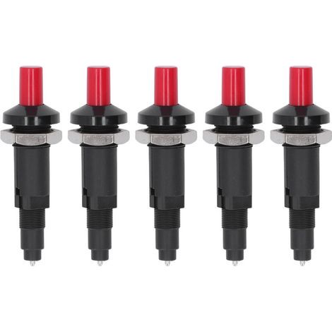Allumeur à Une Sortie, 5 Pcs Piezo Spark Ignition PP One Outlet Plug Bouton Poussoir Allumeur Cuisine Briquet Accessoires Convient pour Chauffage au Gaz (1/5)