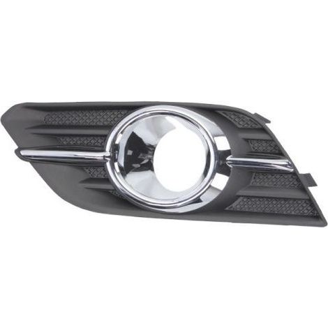 Grille de pare-choc avant gauche noire et chromée avec trou anti-brouillard Opel Mokka 2012-2016