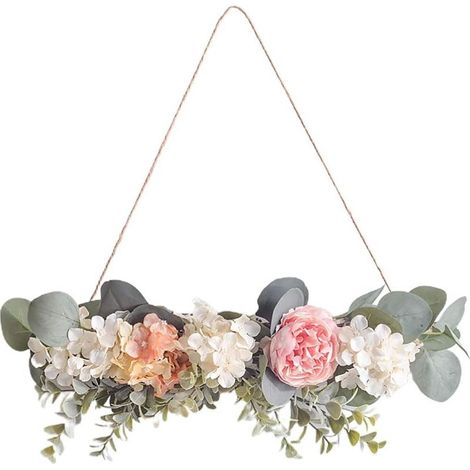 Künstliche Blumengirlande – Pfingstrose – Wanddekoration für Frühling, Hochzeit, Ostern, Innenbereich – 1 Stück (1/5)
