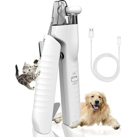 Coupe Griffes Chien Chat, Coupe Ongles pour Animaux de Compagnie avec LumiÈRe LED Et Lime À Ongles NB300