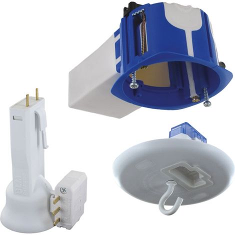 Boîtier MULTIMAT NO AIR Point de Centre Micro-Module Profondeur 47mm + Fiche Douille E27 - BLM