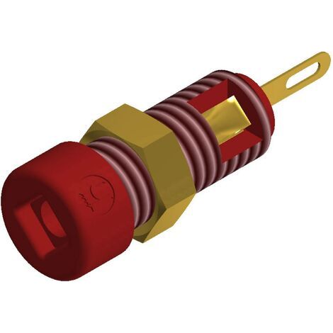 Douille banane Ø de la broche: 2 mm SKS Hirschmann CO MBI 1 Au, rt 935980191 rouge 1 pc(s) D25487 (1/4)