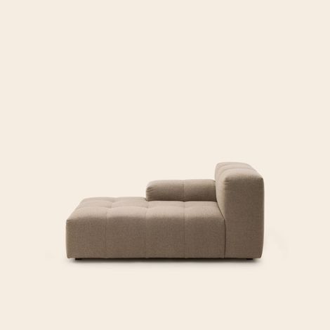 Méridienne modulable G en Effet capitonné tissu texturé Glory UBERTO (1/4)