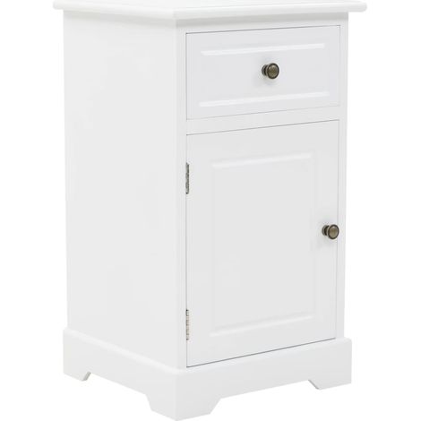 Table de chevet - Bout de Canapé Armoire De Rangement MDF et Bois de pin 35 x 32 x 59 cm BV442694 - BonneVie (1/5)