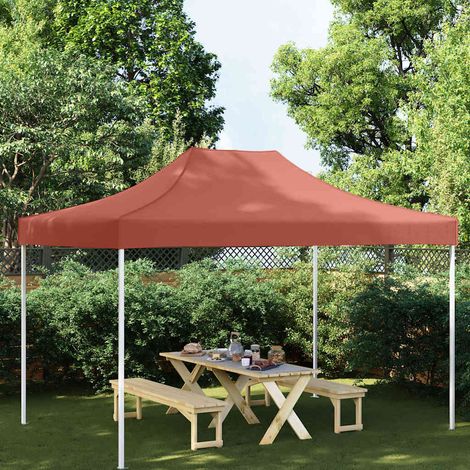 vidaXL Toit de tente de réception 4,5x3 m Terre cuite 270 g/m² (1/5)