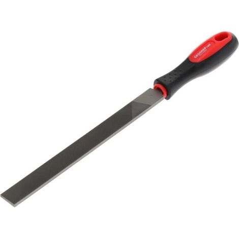 Flachfeile, Spezialstahl, Schnitt 2, ergonomischer Griff, für Holz und Metall (1/5)