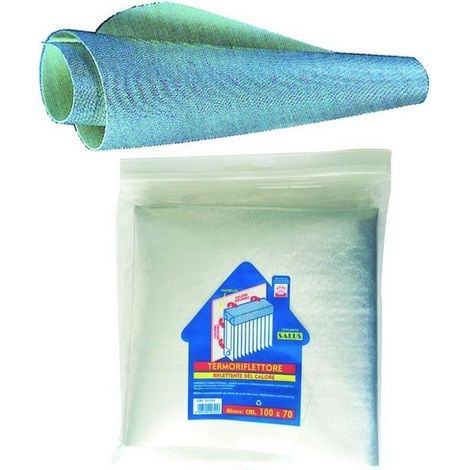 Blinky 9789050 Pannello Termo-Riflettente per Isolamento Termico Caloriferi Rotolo 10 m H 100 cm colore Argento