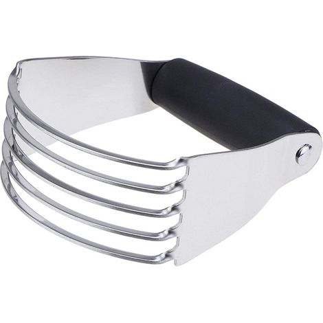 Impastatrice portatile, gancio impastatore in acciaio inox, multifunzionale con impugnatura antiscivolo, utensile da cucina per la panificazione. (1/5)