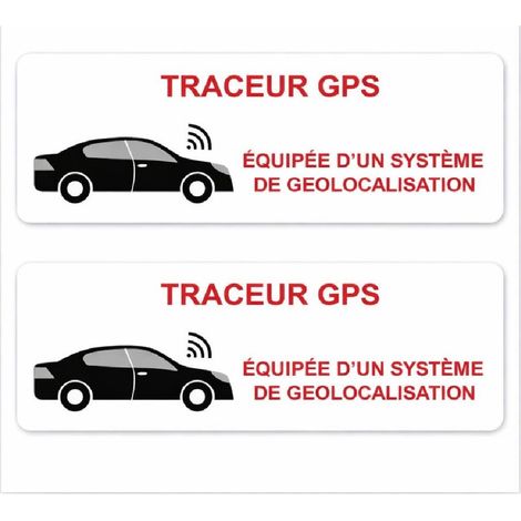 AUTOCOLLANT "TRACEUR GPS" X 2