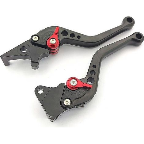 Accessoires moto : Poignée de frein modifiée compatible Honda PCX125 150, levier de frein monté (noir) (1/5)