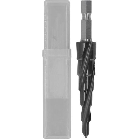 Foret étagé à 4 cannelures M35 HSS Cobalt 3/16 à 1/2 pouces avec tige de 1/4 pouces pour métal dur en acier inoxydable (1/5)