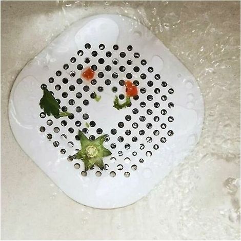 5 pièces/ensemble filtre anti-colmatage salle de bain drain sol évier crépine cuisine, blanc