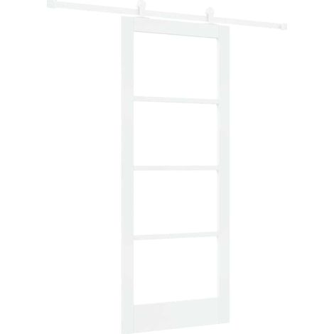 Maison Exclusive - Schiebetür ORKDAL Weiß 83 x 202 cm Massivholz