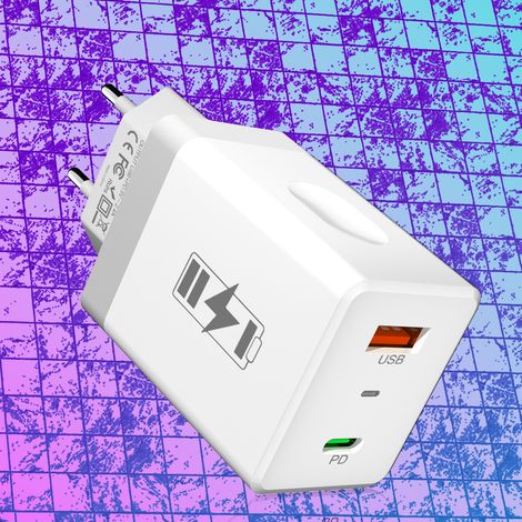 chargeurChargeur double port USB+PD 5V/2,4A pour les voyages et la maison[P042] (1/5)