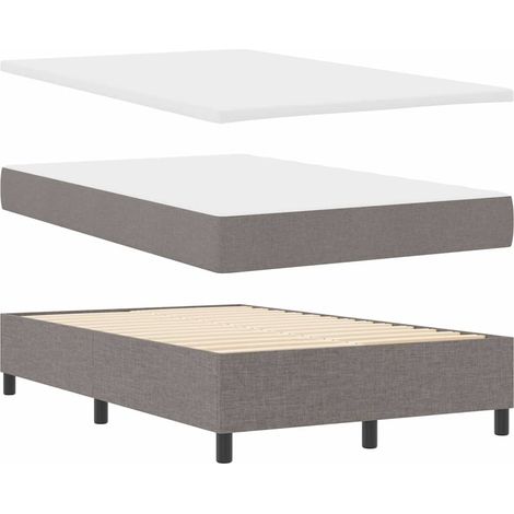 Letto a molle con testiera Talpa 120 x 190 cm Tessuto vidaXL (1/5)
