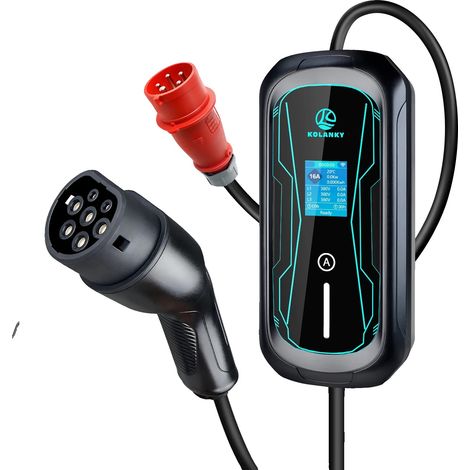 Mobiler EV-Ladegerät, 11KW Leistungsabgabe, Intelligente Konnektivität, Typ2 11KW (1/2)