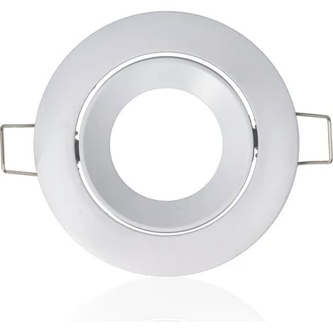 Porta faretto rotondo da incasso orientabile diam.84mm, GU10, Bianco (Gamma Lusso) (1/4)