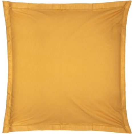 Fodera per cuscino carina in cotone giallo senape 63x63cm - Atmosphera créateur d'intérieur